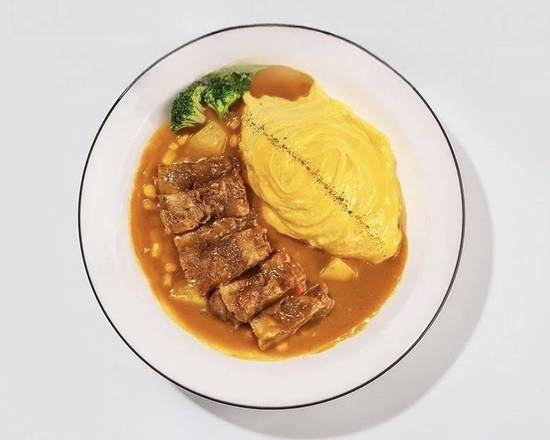 A3. Curry Sliced Beef on Rice 原切肥牛咖哩饭